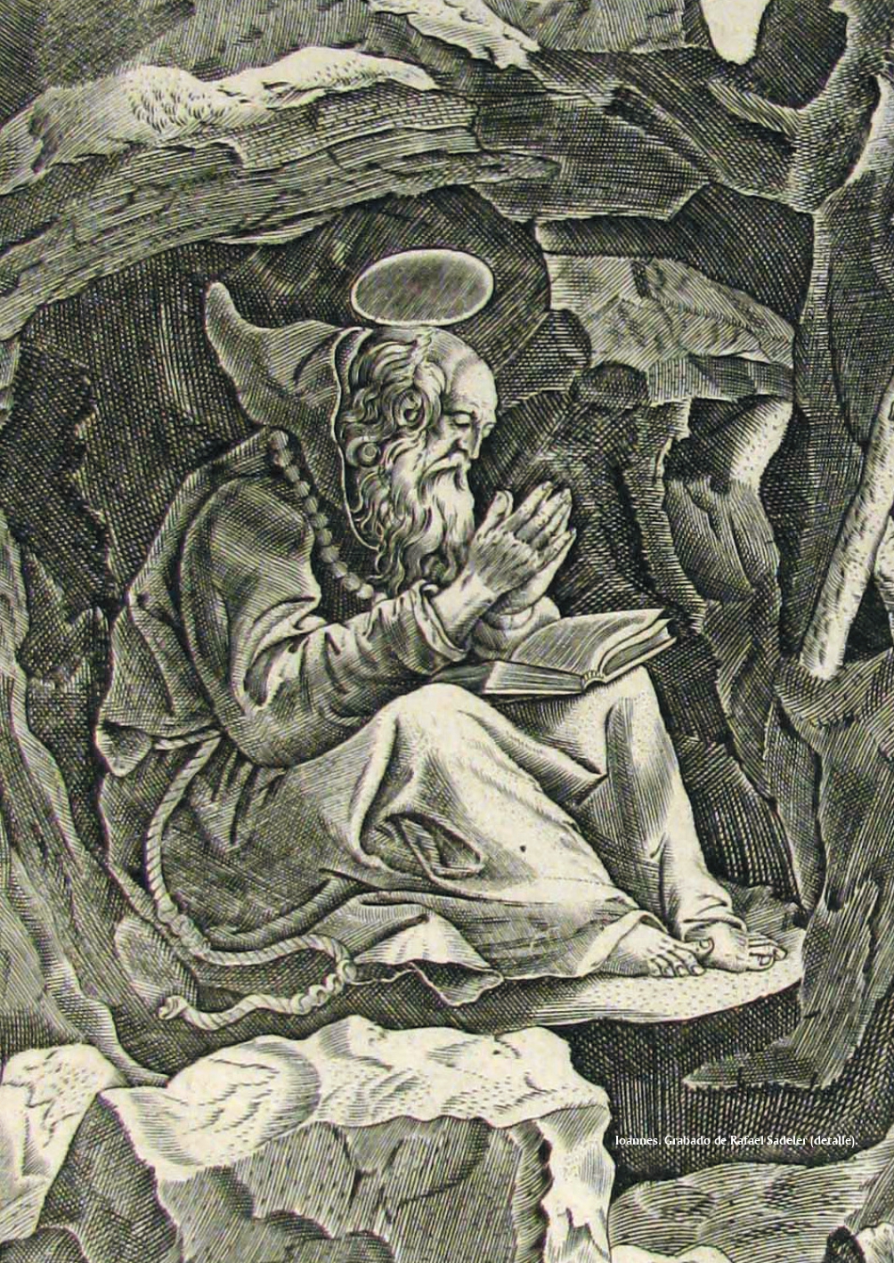 Ioannes. Grabado de Rafael Sadeler (detalle).