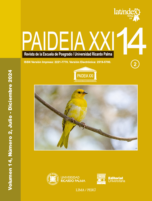 					Ver Vol. 14 Núm. 2 (2024): Paideia XXI Version anticipada
				